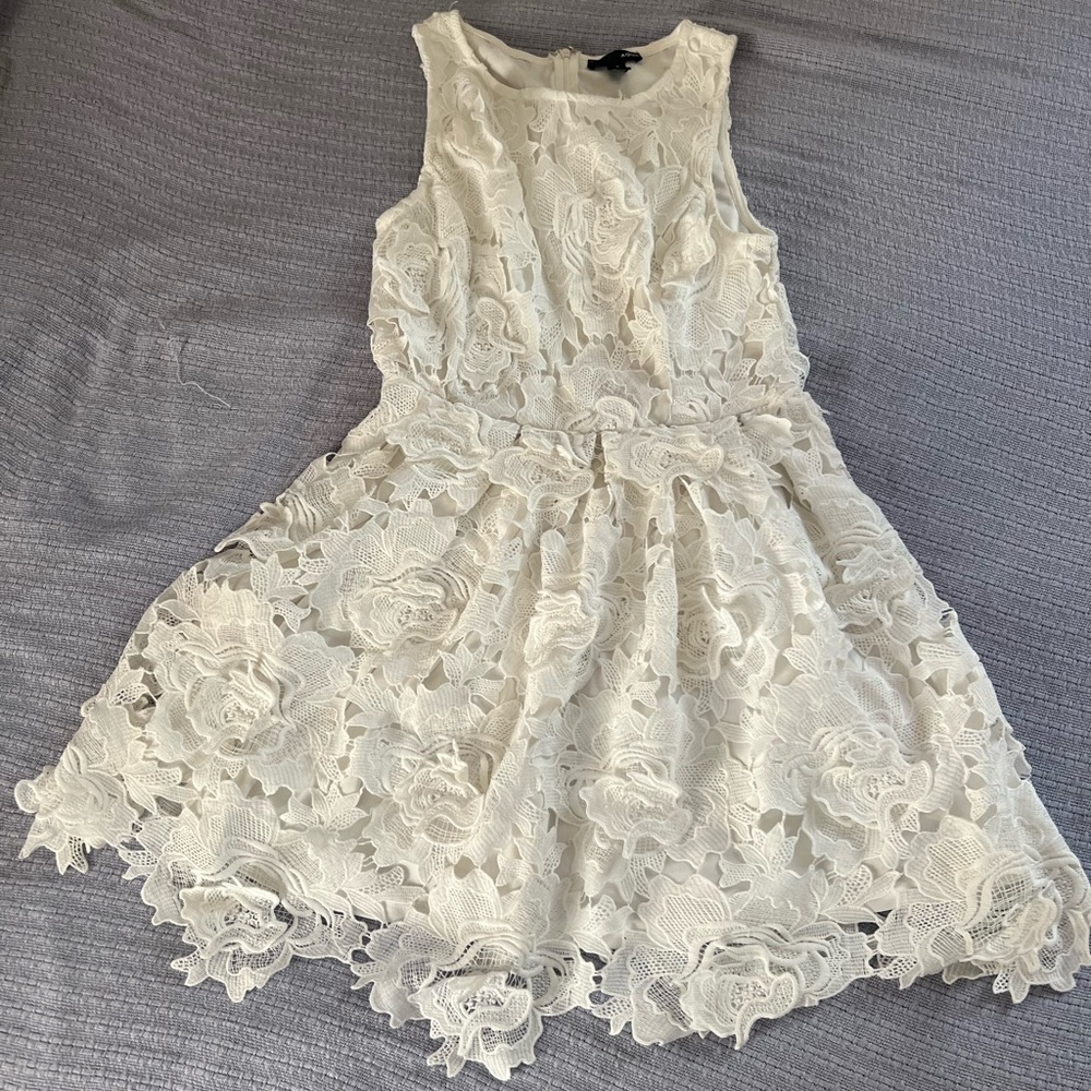 Aqua Ivory Lace dress